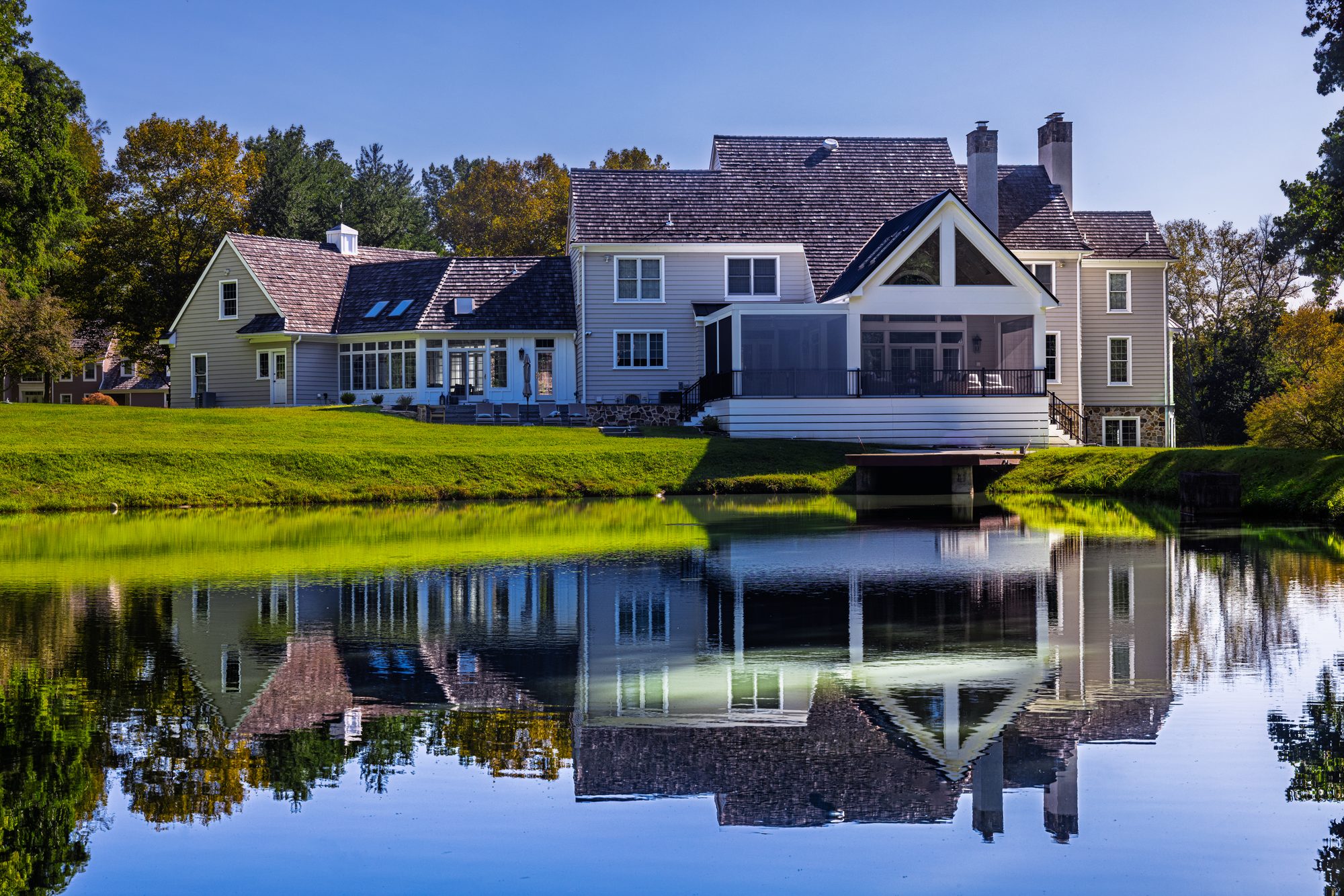 Pond-side Covered Deck